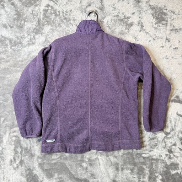 Patagonia Synchilla Womens Full-Zip Long Sleeve Size Large Purple Turtle Neck - Picture 7 of 8